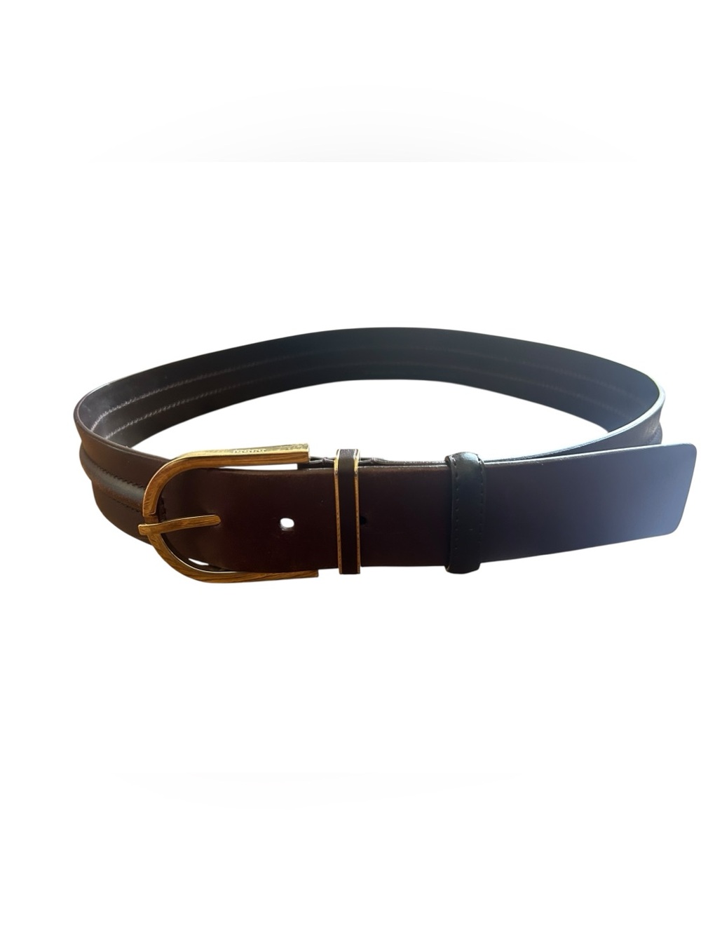 Unisex Gucci Italy Belt Brown Leather 38”